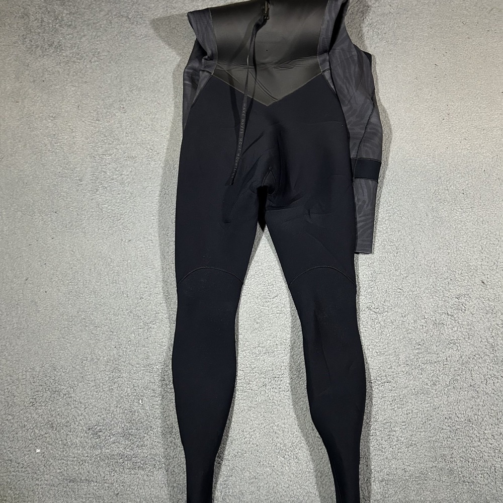 Roxy Syncro Womens Wetsuit Size 6 Grey Black Full Length Back Zip Surf Dive - Picture 5 of 8
